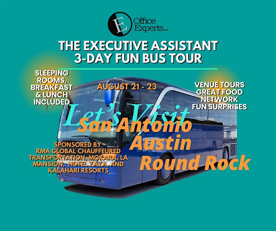 Office Experts Fun Bus Tour - San Antonio, Austin, Round Rock, 21 August | Event in Houston | AllEvents