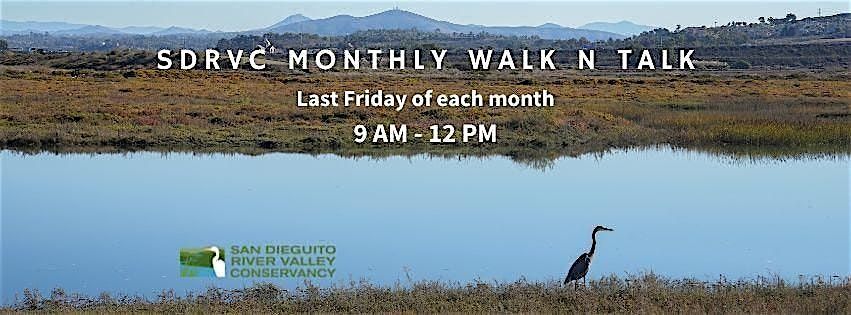 SDRVC monthly Walk N Talk, 28 November | Event in San Diego | AllEvents