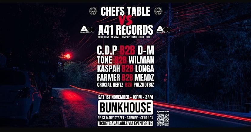 Chef's Table vs A41 Records, 1 November | Event in Cardiff | AllEvents