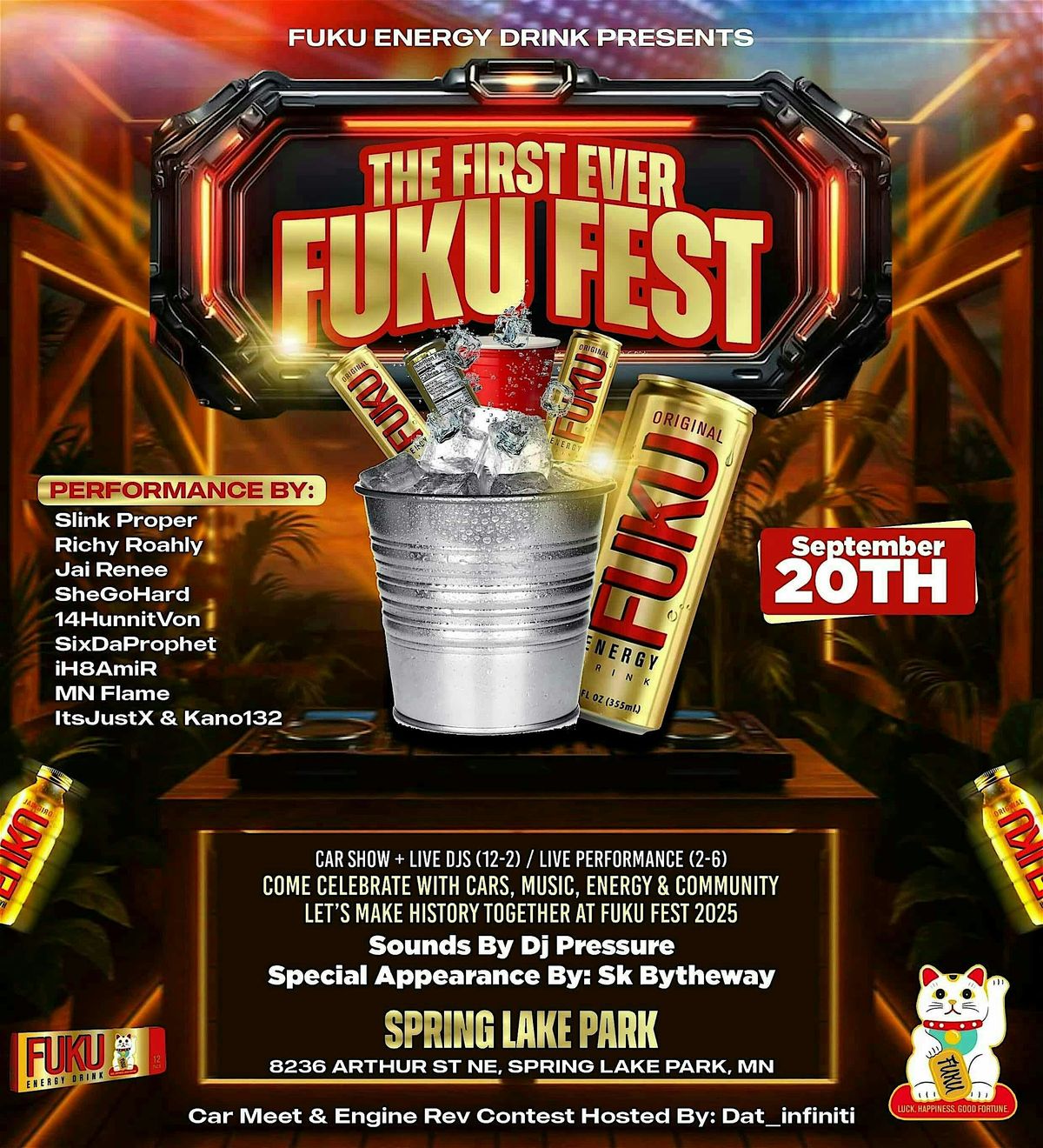 FUKU FEST Presented by FUKU Energy Drink, 20 September | Event in Spring Lake Park | AllEvents
