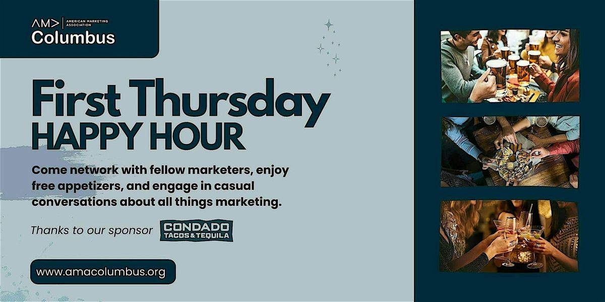 Firsty Thursday  Happy Hour with AMA Columbus (March 2026), 5 March | Event in Columbus | AllEvents