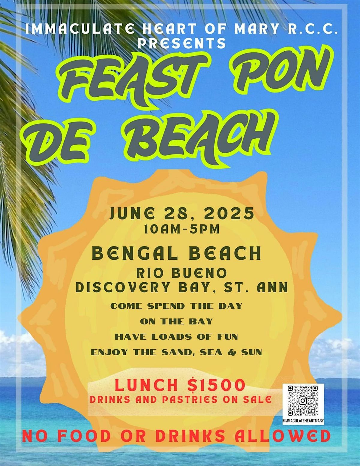 Feast Pon De Beach, 28 June | Event in Rio Bueno | AllEvents