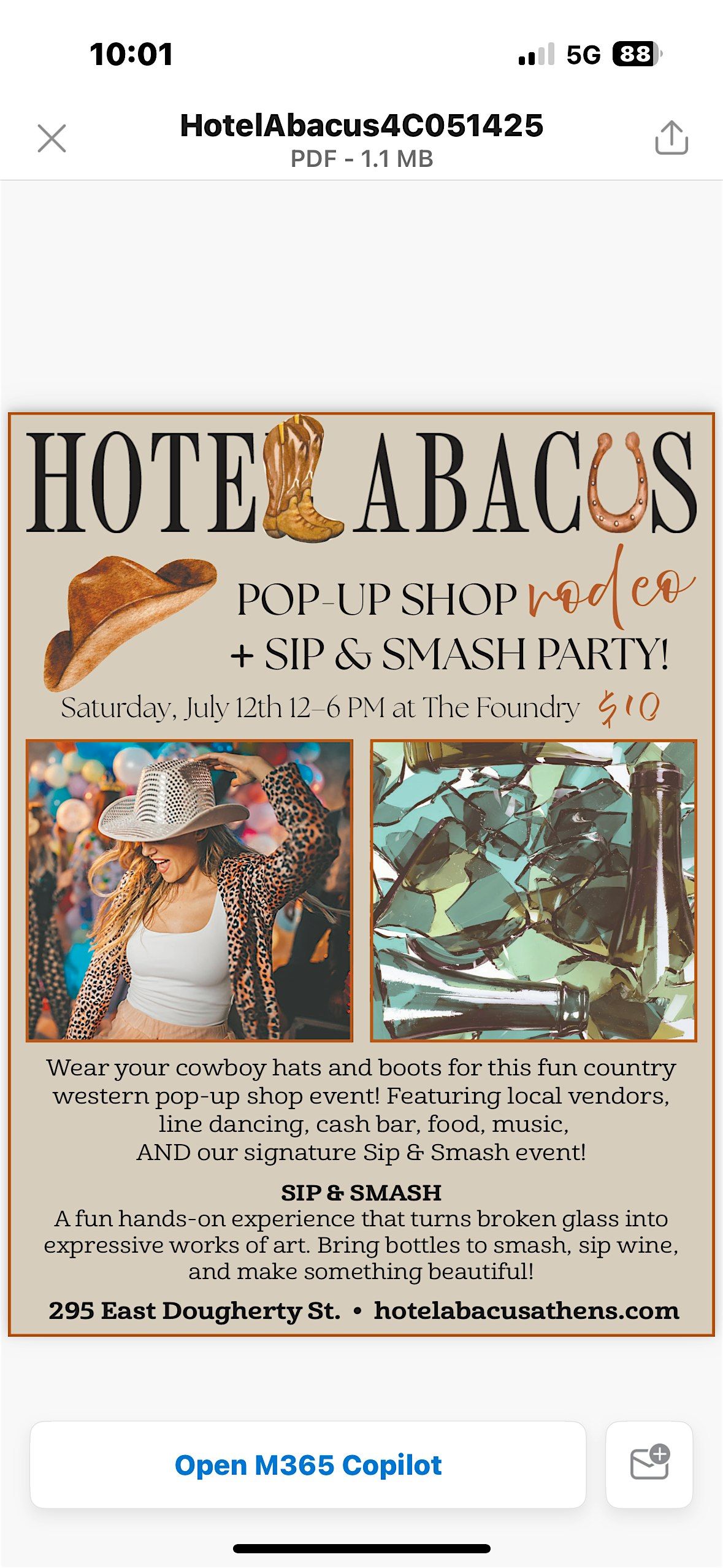 Pop-Up Shop Rodeo + Sip & Smash Party | Event in Athens | AllEvents