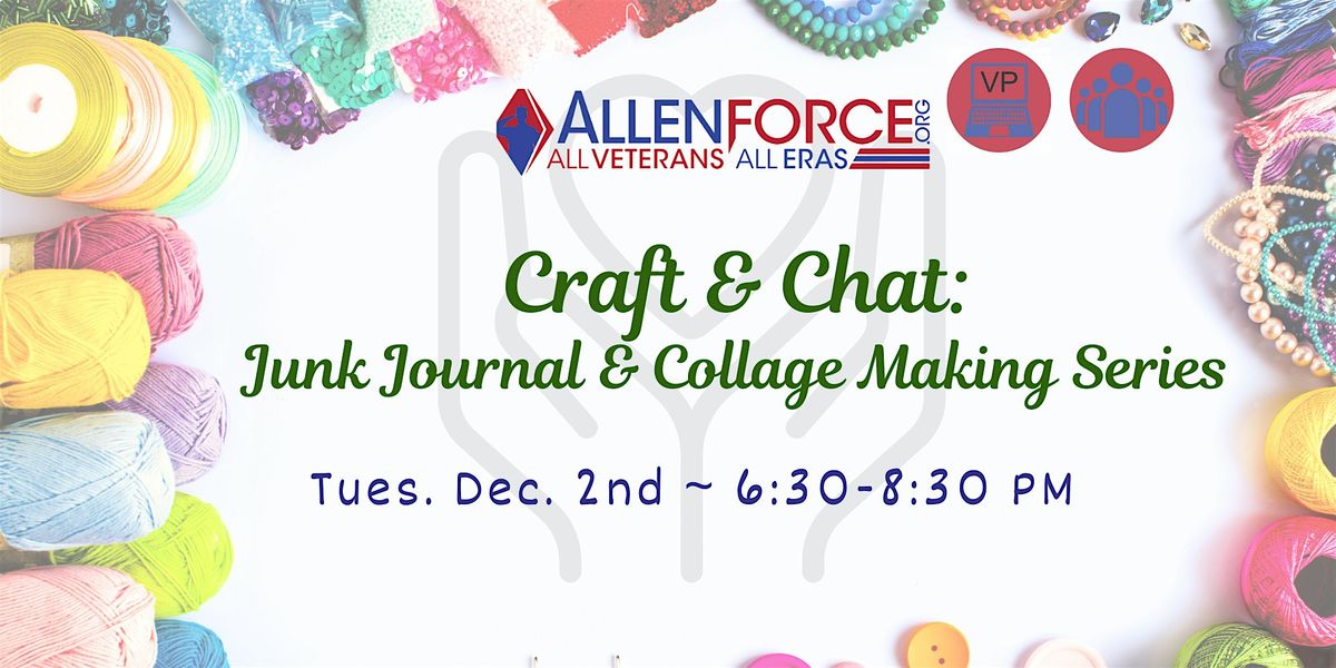 Craft & Chat:  Junk Journaling and Collage Making with Toyin, 2 December | Event in Joliet | AllEvents
