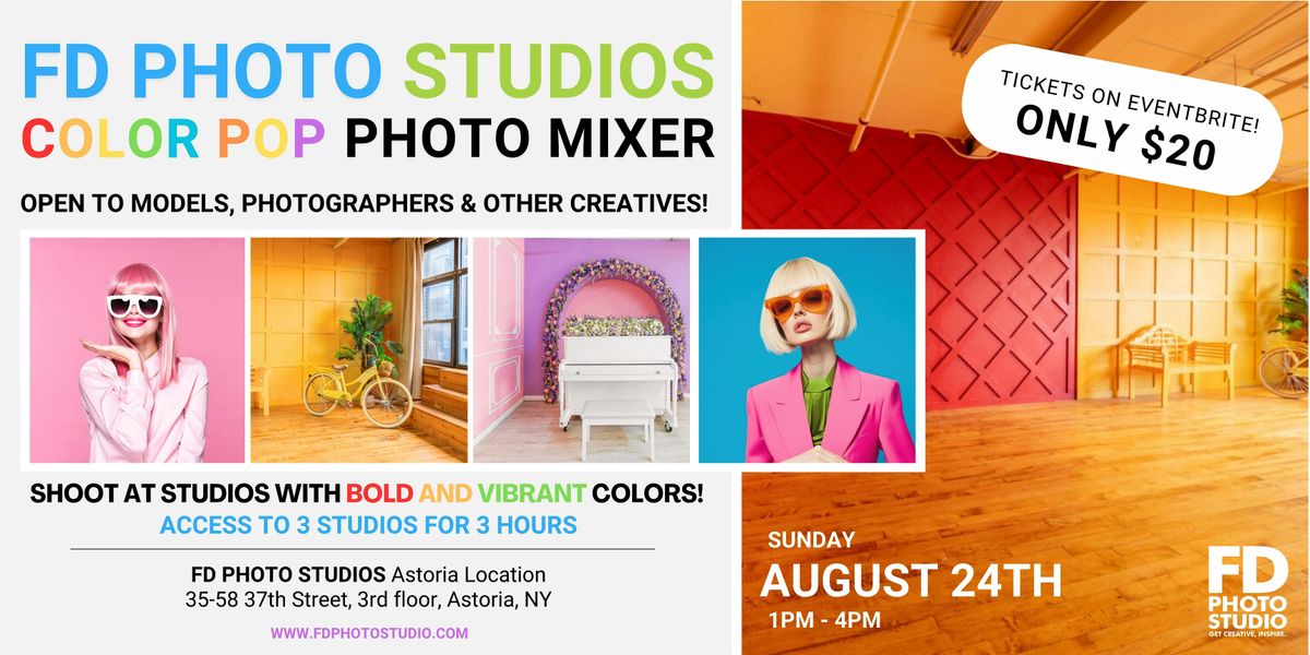 Color Pop Social: NY Photography Mixer Event, 24 August | Event in Queens | AllEvents