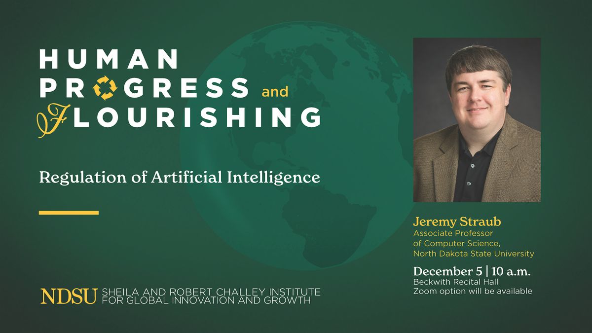 Jeremy Straub | Regulation of Artificial Intelligence, 5 December | Event in Fargo | AllEvents