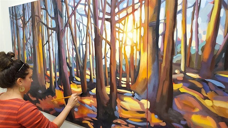 Paint a Loose & Luminous Forest, 2 Days, 12 February | Event in Kingston | AllEvents