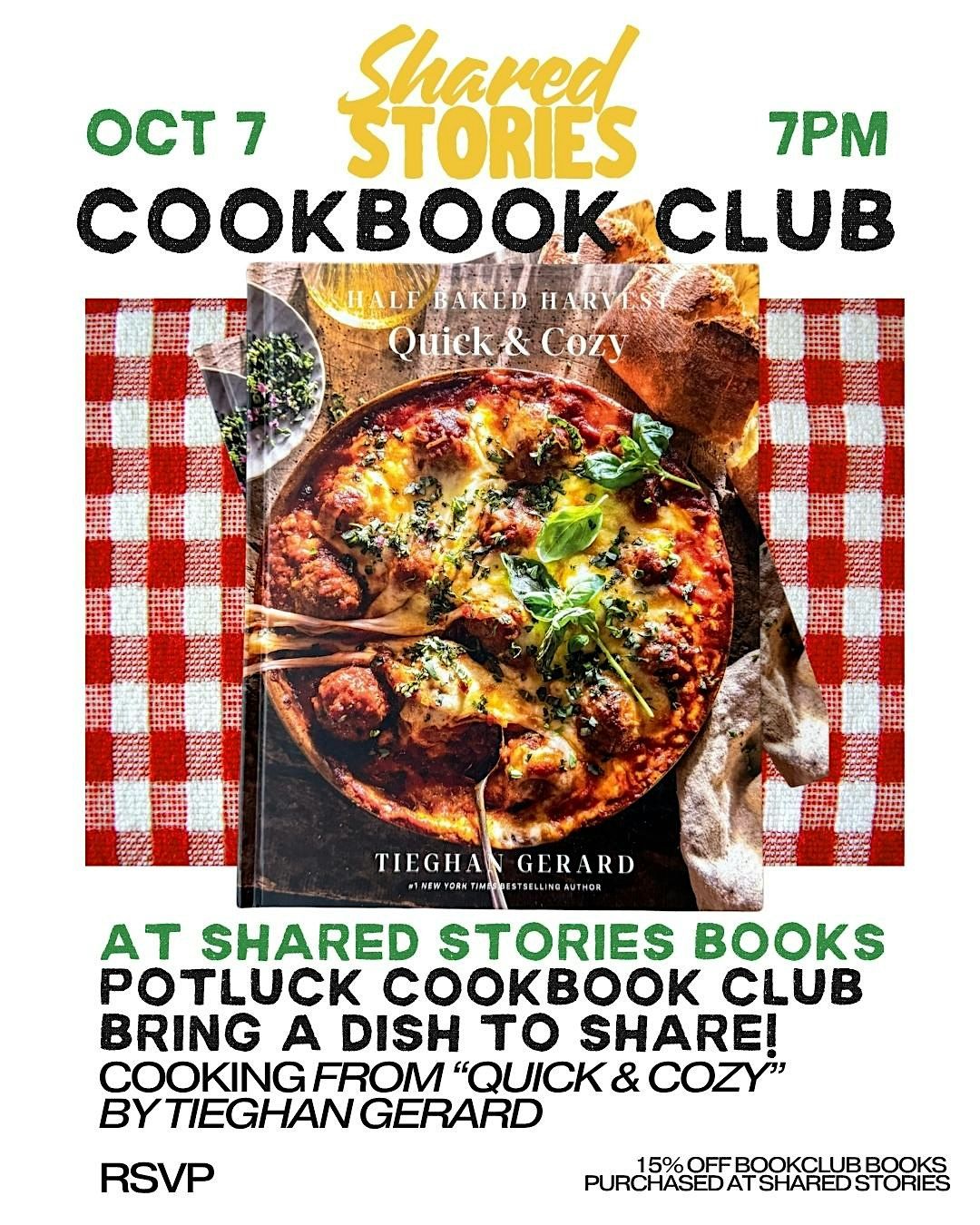 Cookbook Club & Potluck, 4 October | Event in Caldwell | AllEvents