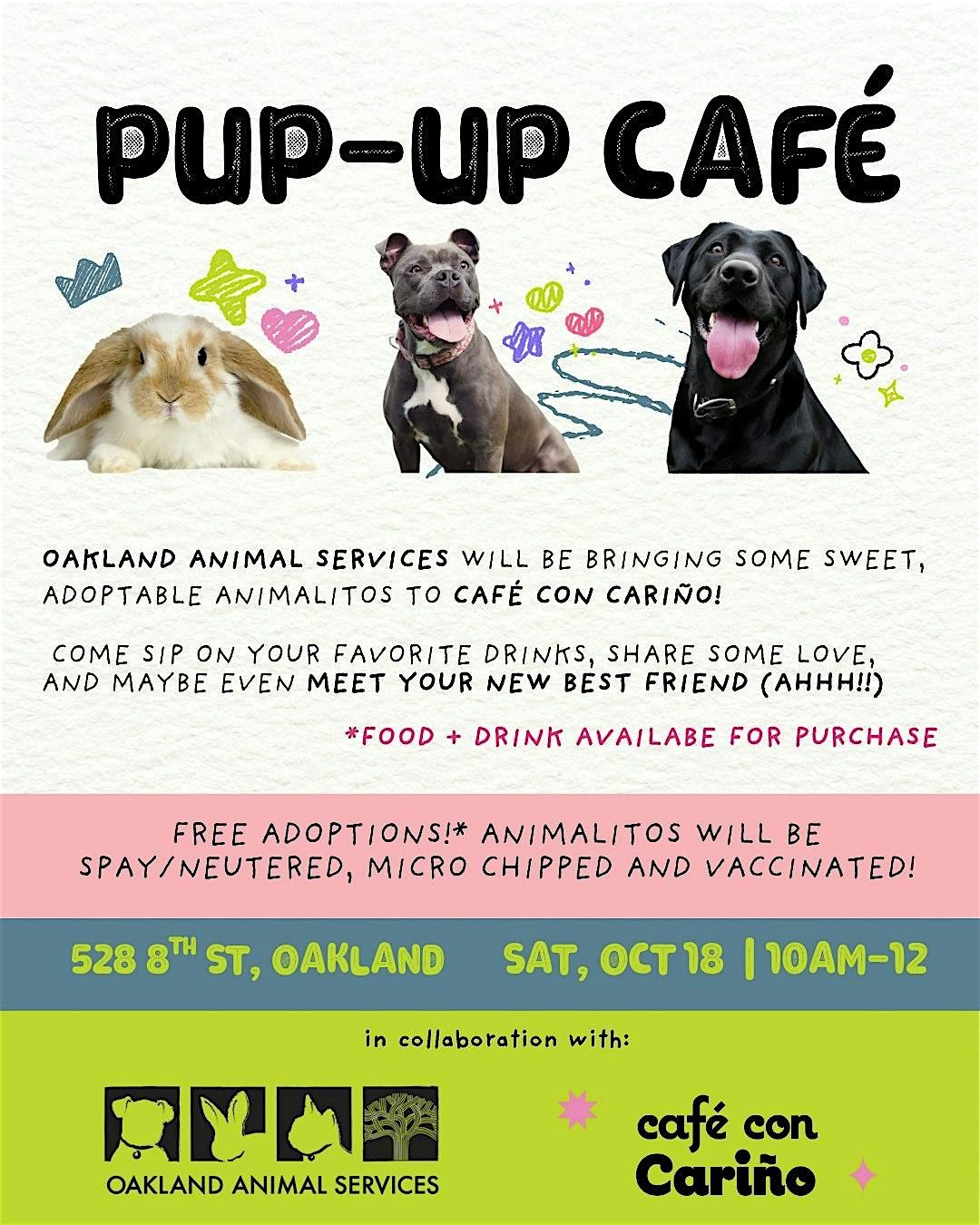 Pup Up Cafe, 24 November | Event in Oakland | AllEvents