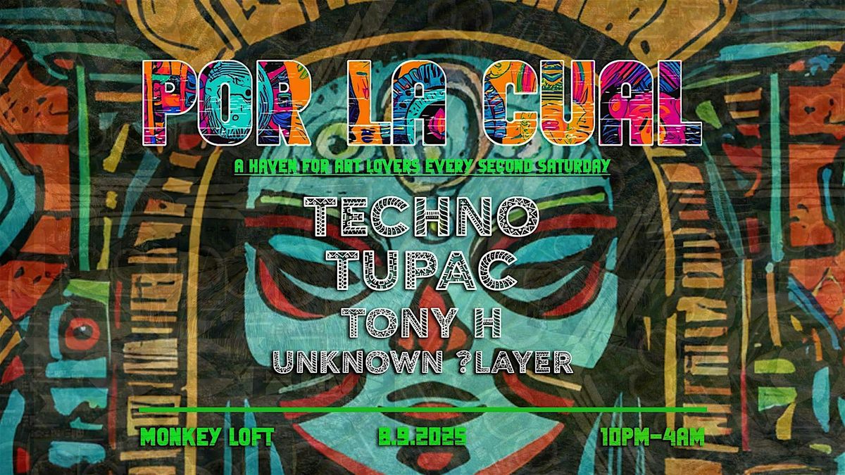 The Reason Why presents POR LA CUAL ft. TECHNO TUPAC, 9 August | Event in Seattle | AllEvents