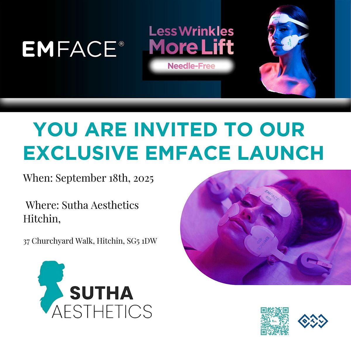 Glow & Lift: Emface Experience at Sutha Aesthetics Hitchin, 18 September | Event in Hitchin | AllEvents