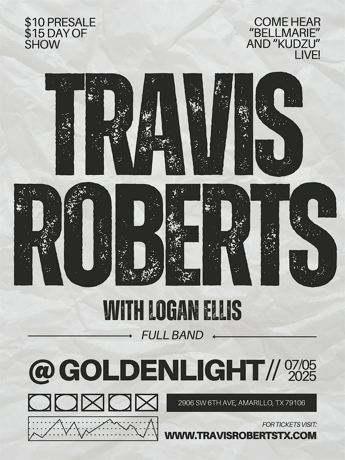 Travis Roberts LIVE at The Goldenlight Cantina, 5 July | Event in Amarillo | AllEvents