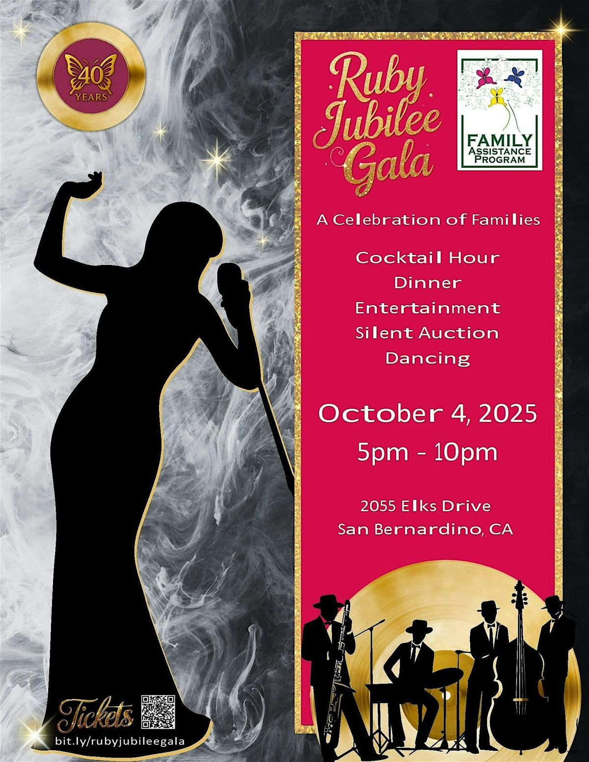 40 Year Anniversary Ruby Jubilee Gala 2025, 4 October | Event in San Bernardino | AllEvents