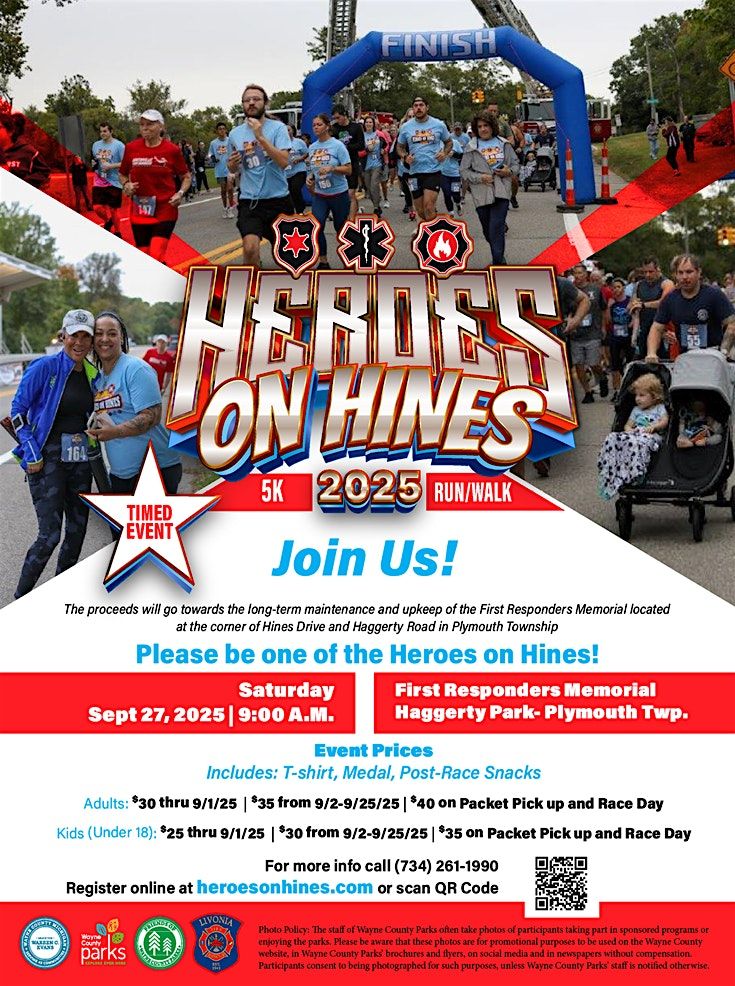 Heroes on Hines 5K Run/Walk, 27 September | Event in Plymouth | AllEvents