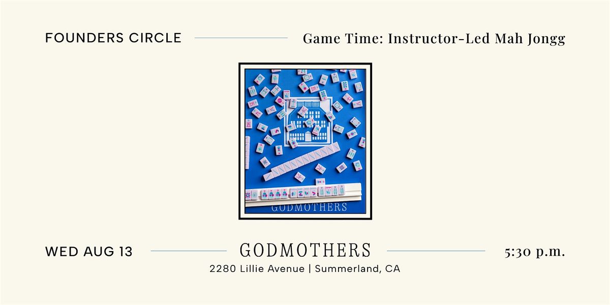 Game Time: Instructor-Led Mah Jongg, 13 August | Event in Summerland | AllEvents