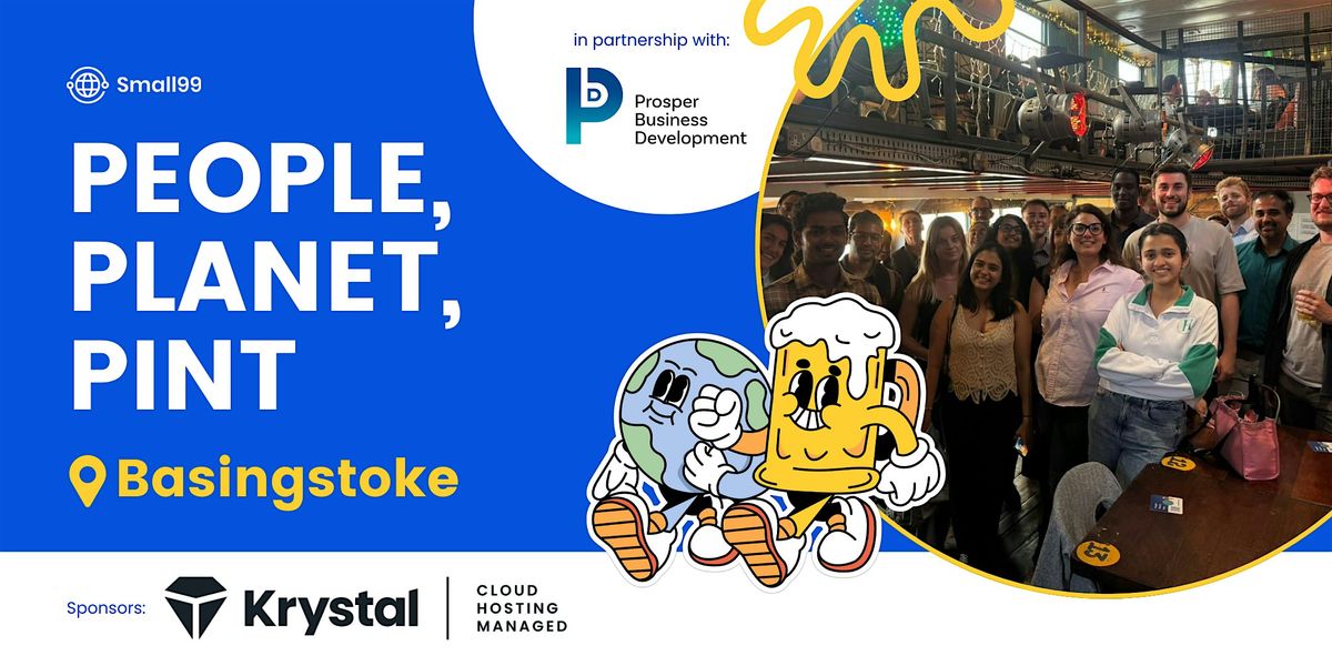 Basingstoke - Small99's People, Planet, Pint™: Sustainability Meetup, 4 November | Event in Basingstoke