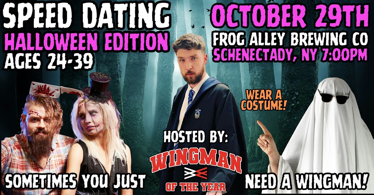 Speed Dating With Wingman Of The Year: Schenectady, NY [Halloween Edition], 29 October | Event in Schenectady
