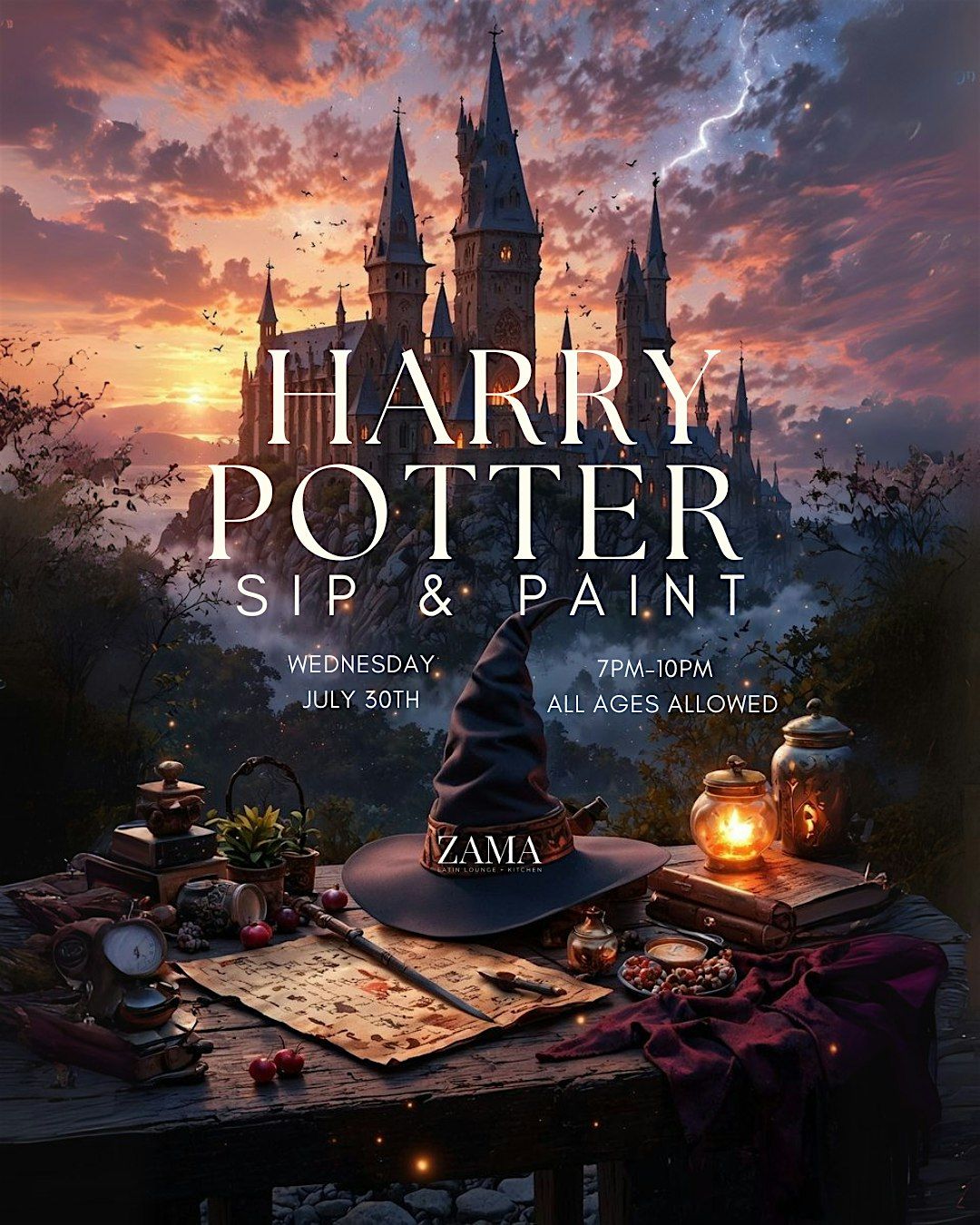 Harry Potter Sip & Paint, 30 July | Event in Fullerton | AllEvents