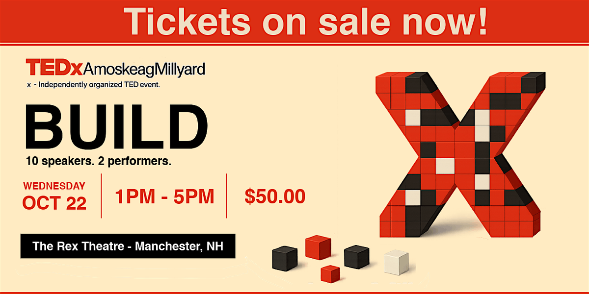 TEDxAmoskeagMillyard - BUILD, 22 October | Event in Manchester | AllEvents