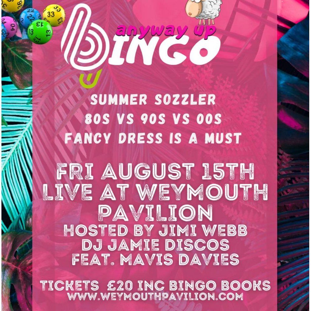 Anyway Up Bingo - 80s v 90s v 00s | Event in Weymouth | AllEvents