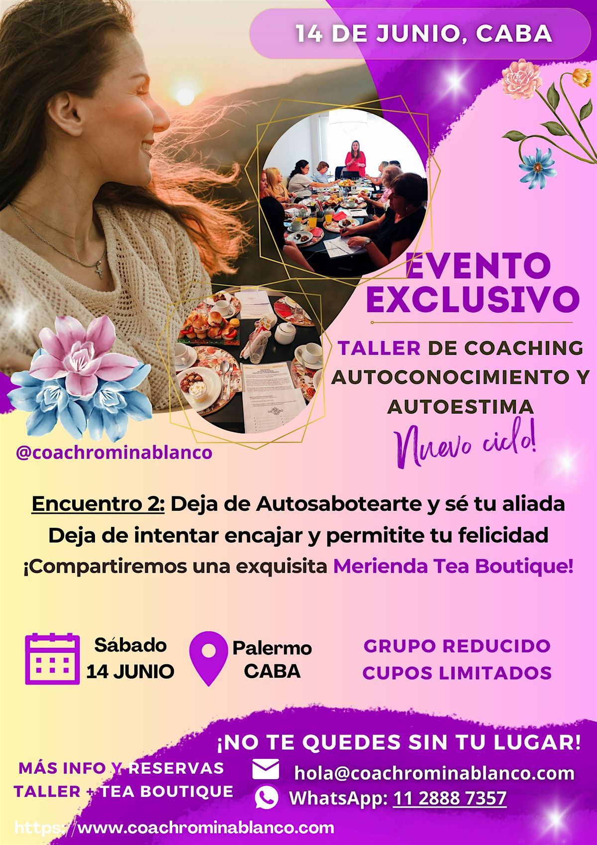 ¡NUEVO CICLO! Taller Presencial Autoestima y Autoconocimiento 14/06 CABA, 14 June | Event in Buenos Aires