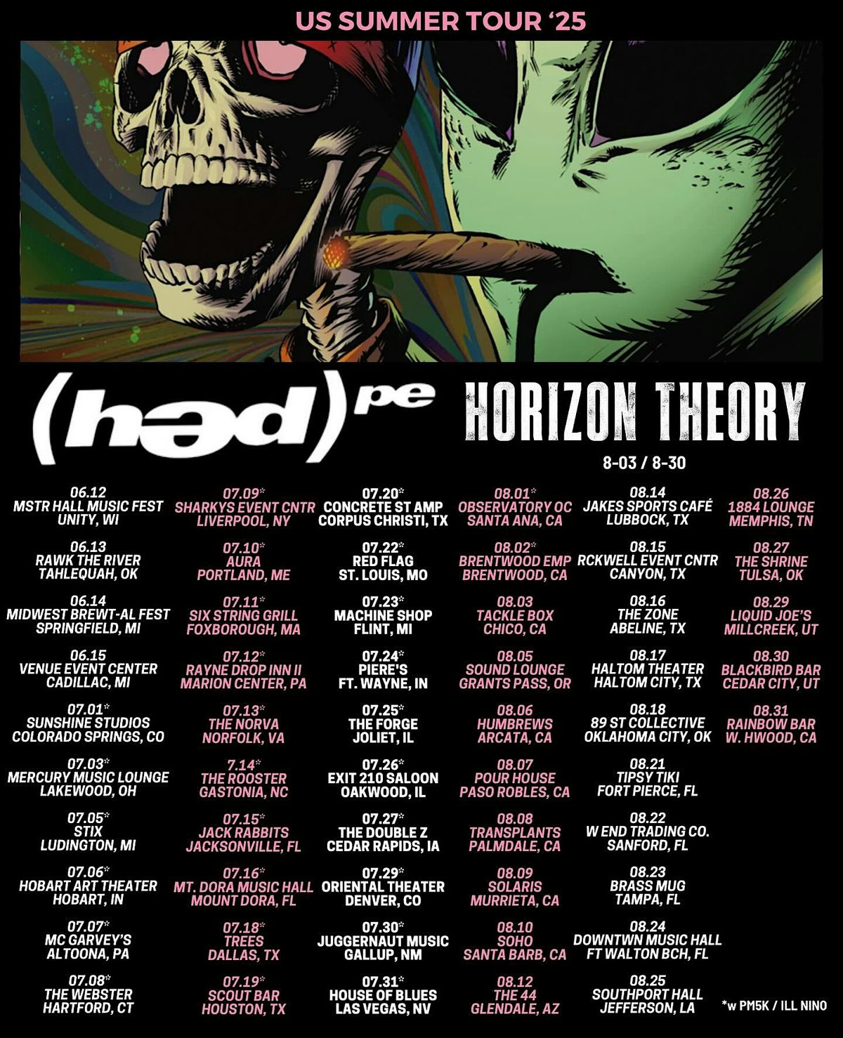 Downtown Music Hall Presents: (hed) PE / US Summer Tour, 24 August | Event in Fort Walton Beach | AllEvents