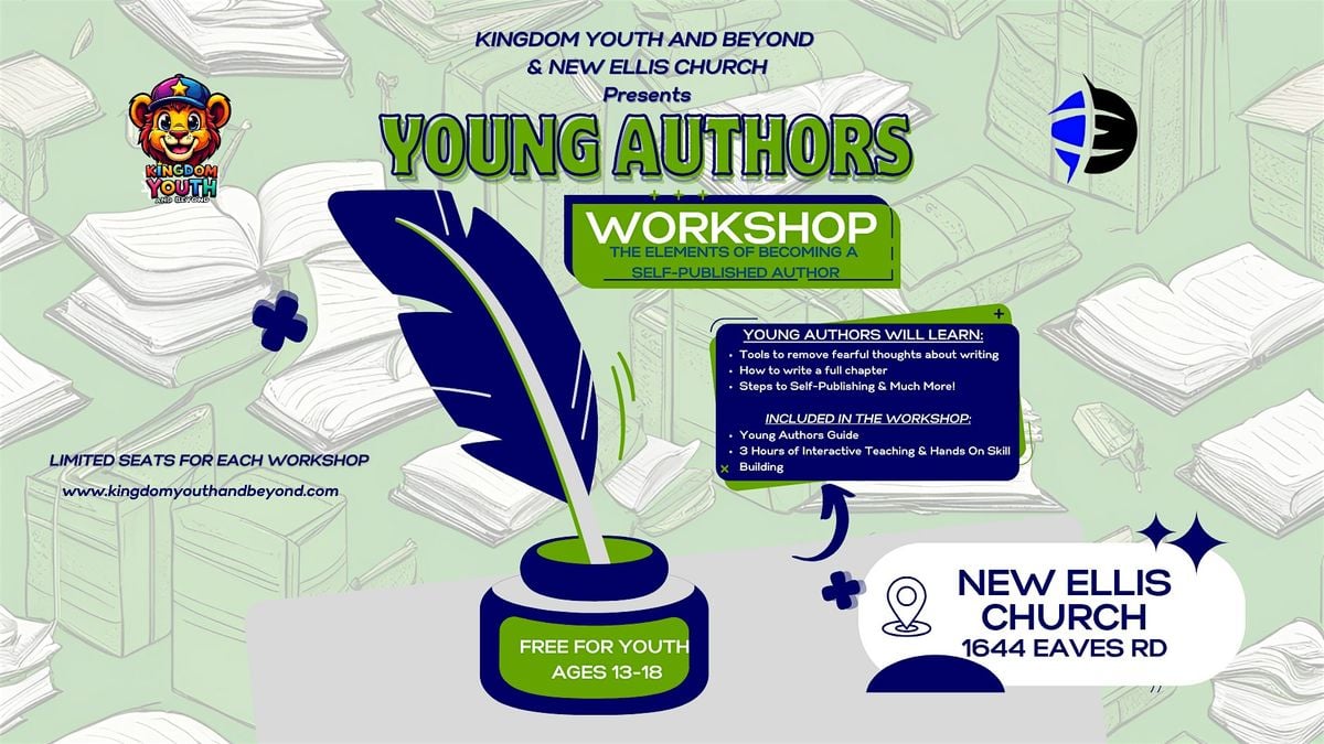 Young Authors Workshop: The Elements of Becoming A Self-Published Author, 9 August | Event in Shelby | AllEvents