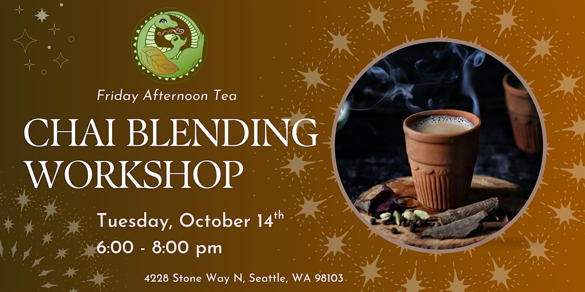Chai Blending Workshop, 14 October | Event in Seattle | AllEvents