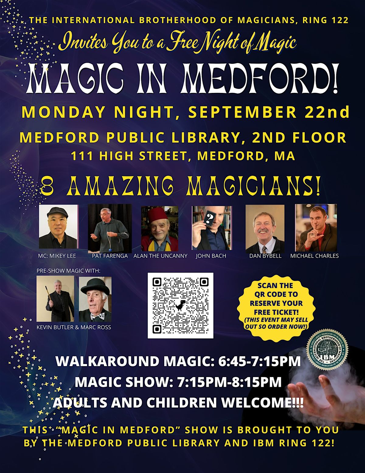 Magic In Medford! Free, 8 Magician Magic Show!, 22 September | Event in Medford | AllEvents