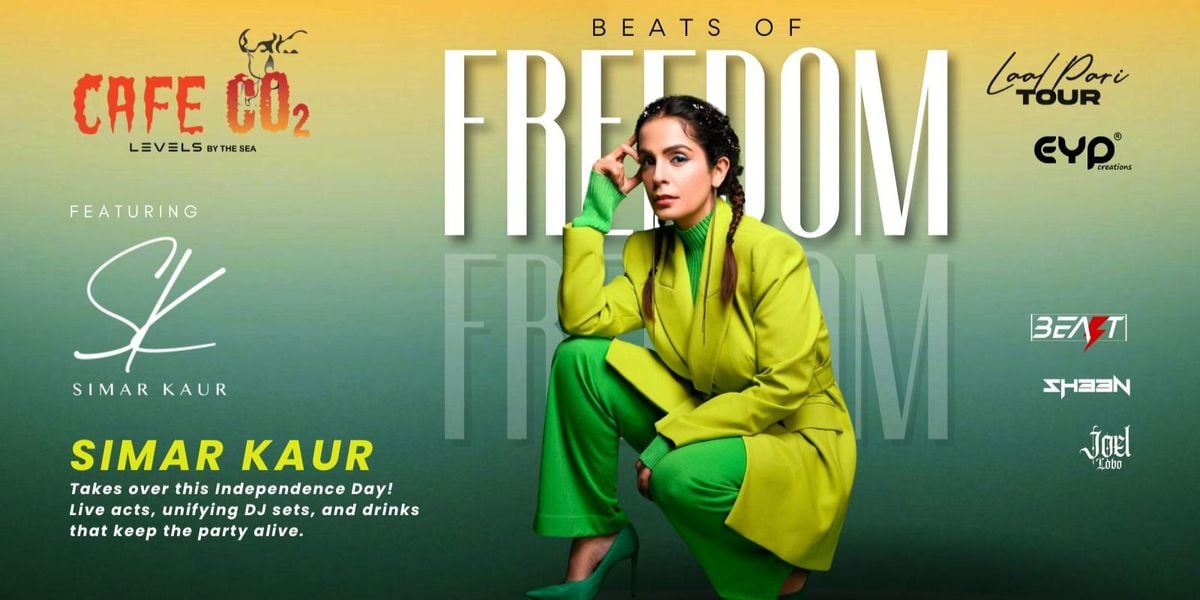 BEATS OF FREEDOM by CAFE CO2 at VAGATOR GOA, 16 August | Event in Goa | AllEvents