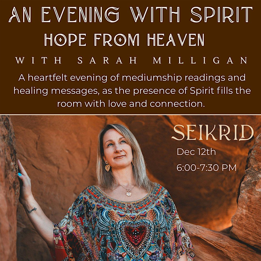 Group Mediumship Event - An Evening With Spirit w/ Sarah Milligan, 12 December | Event in Sandwich | AllEvents