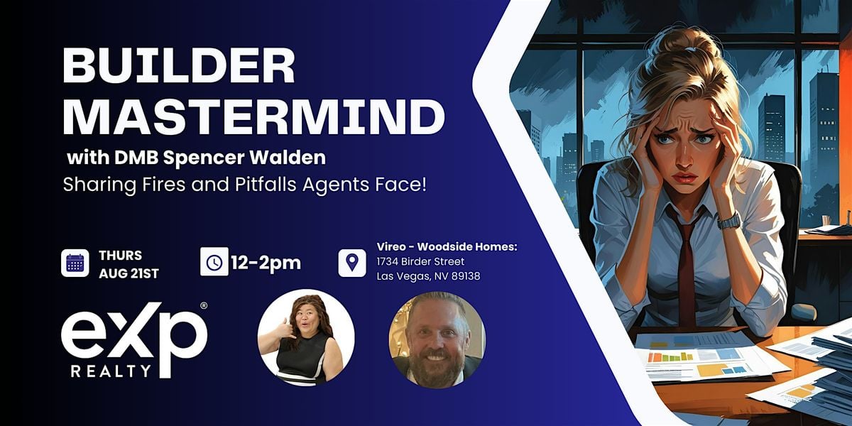 Builder Mastermind with DMB Spencer Walden, 21 August | Event in Las Vegas | AllEvents
