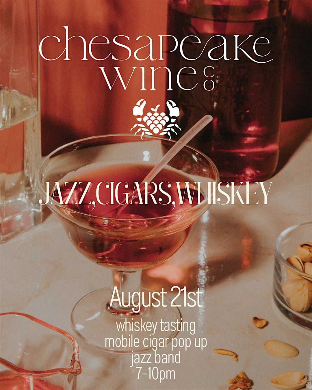 Whiskey Tasting & Cigar Pop Up, 21 August | Event in Baltimore | AllEvents