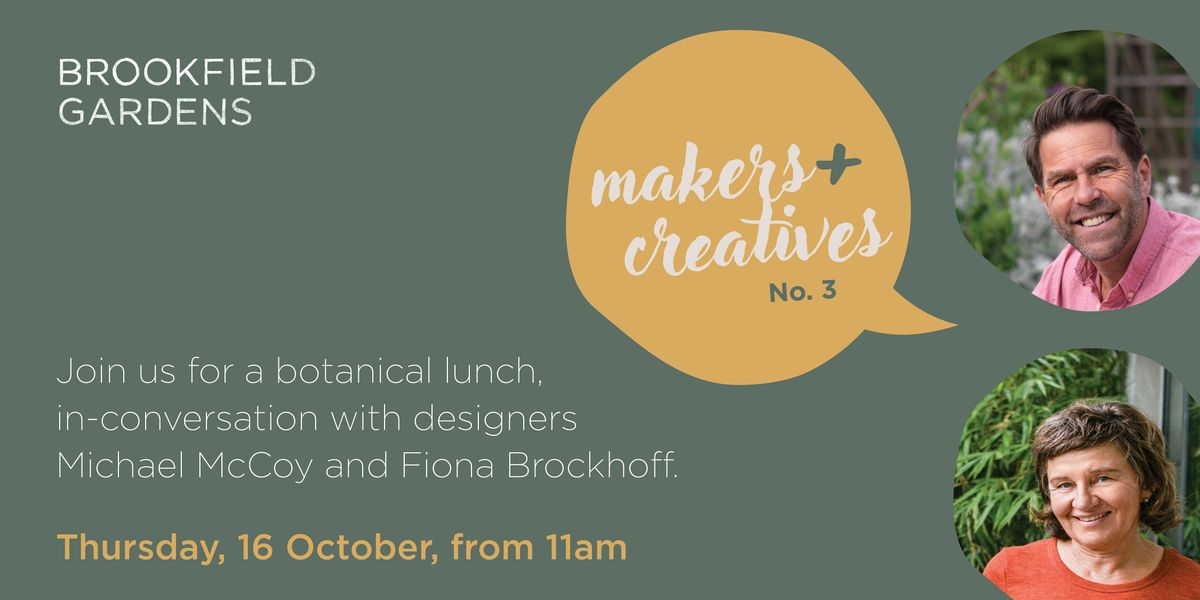 Makers & Creatives Lunch | Fiona Brockhoff and Michael McCoy, 16 October | Event in Brookfield | AllEvents