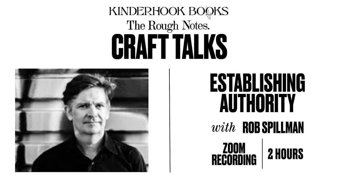 Rob Spillman Craft Talk: Establishing Authority | Event in Kinderhook | AllEvents