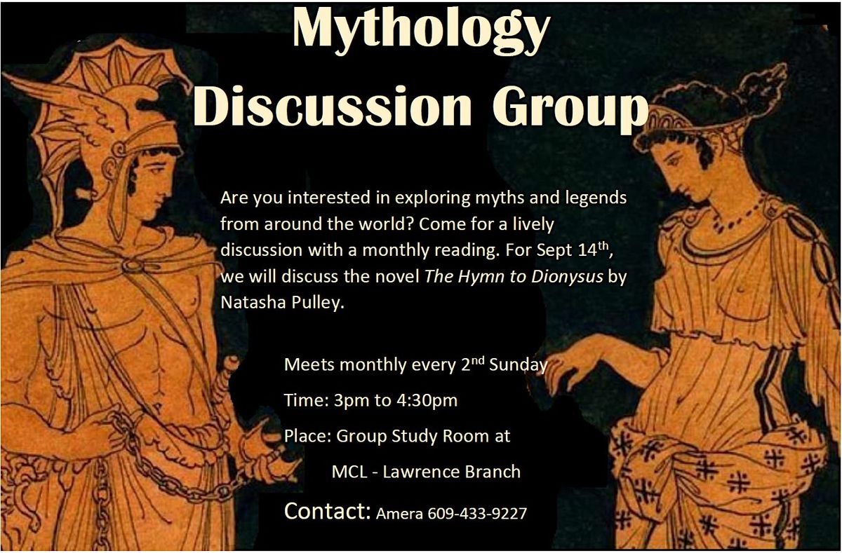Mythology Discussion, 14 September | Event in Lawrence Township | AllEvents