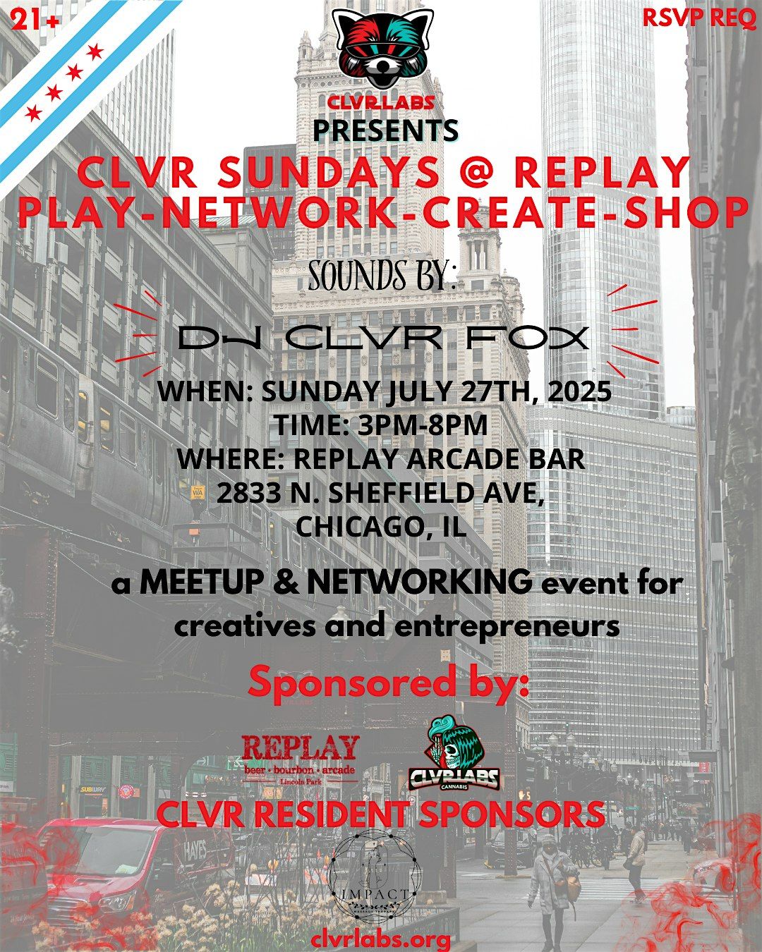 CLVR Labs Sundays Meetup @ Replay Arcade Bar Play-Network-Create-Shop, 31 August | Event in Chicago | AllEvents