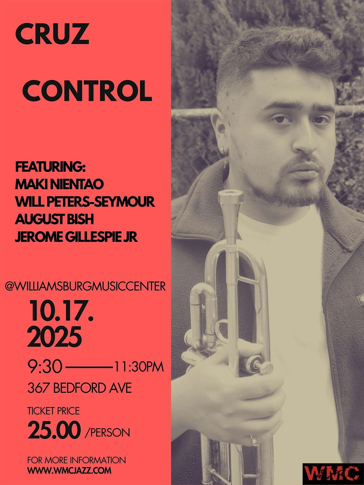 WMC presents Cruz Control Live Jazz, 17 October | Event in Brooklyn | AllEvents