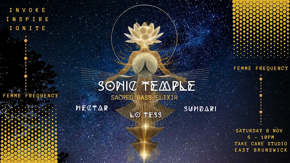 SONIC TEMPLE ~ A Sacred Bass Elixir, 8 November | Event in Brunswick | AllEvents