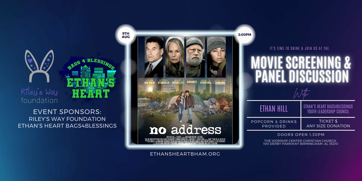 Free Community Screening: No Address + Youth-Led Panel Discussion, 9 August | Event in Birmingham | AllEvents