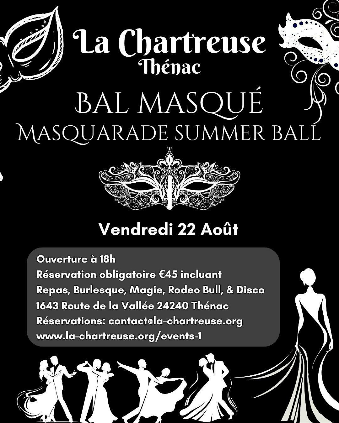 Bal Masqué / Masquerade Summer Ball 2025, 22 August | Event in Thénac | AllEvents
