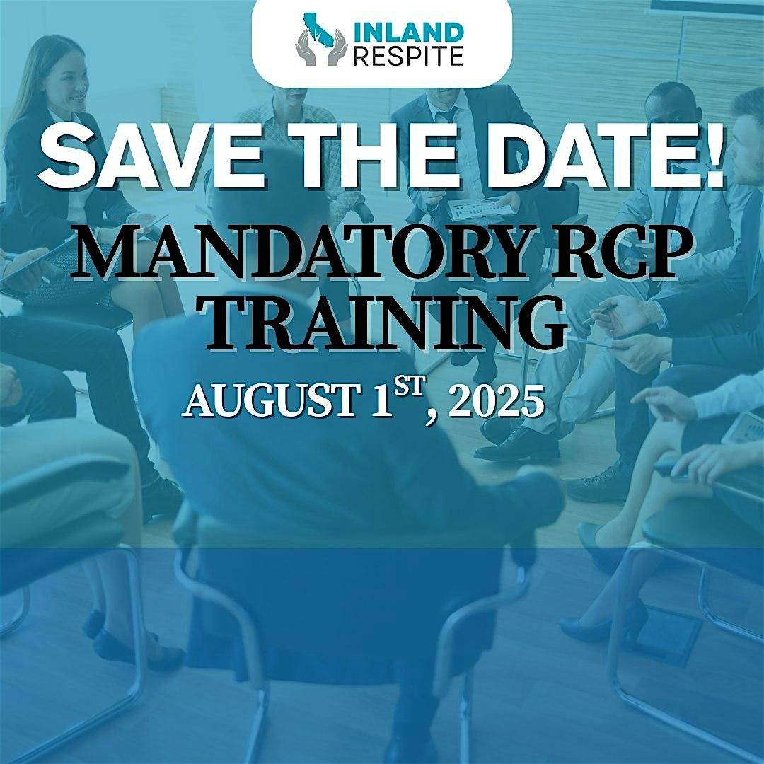 RCP Quarterly Training PD, 1 August | Event in Palm Desert | AllEvents