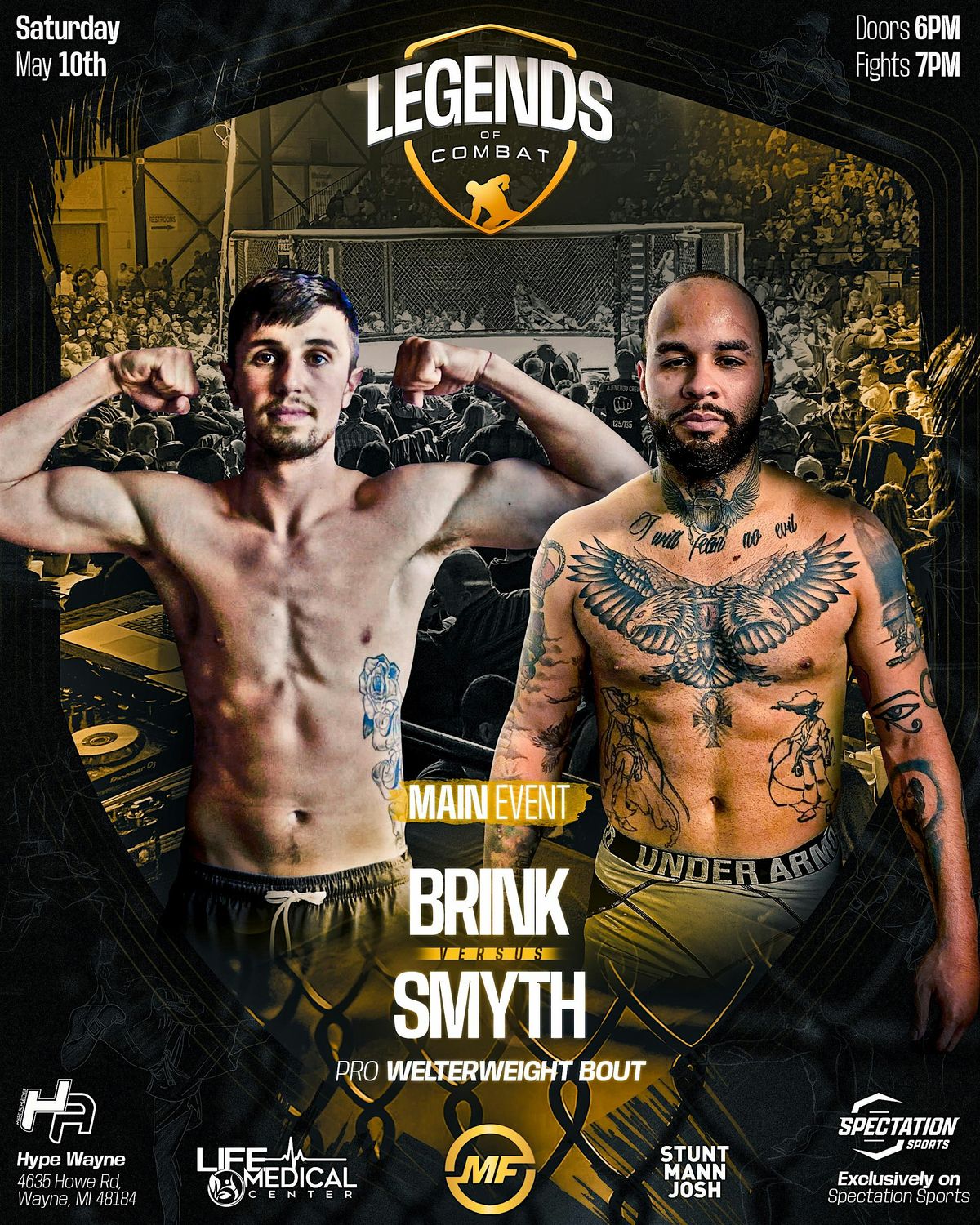Copy of Legends Of Combat 2, 10 May | Event in Wayne | AllEvents