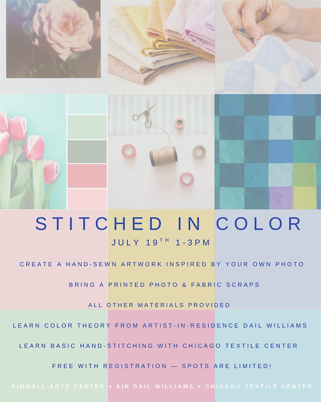 Stitched in Color Workshop, 19 July | Event in Chicago | AllEvents