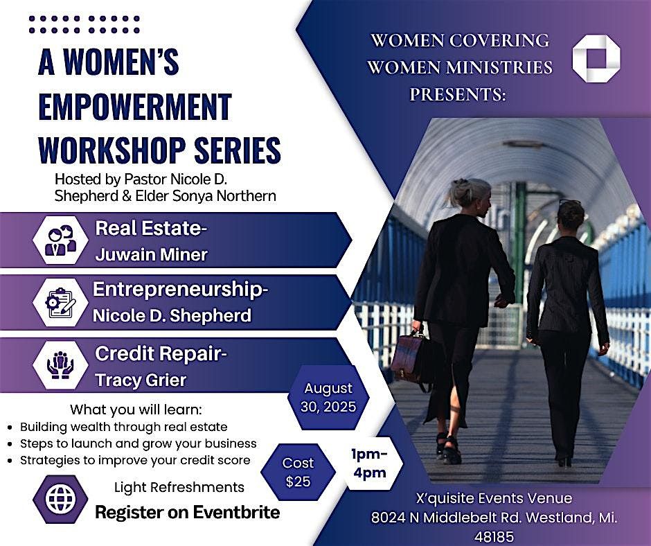 Pathways to Prosperity: A Women’s Empowerment Experience, 30 August | Event in Westland | AllEvents