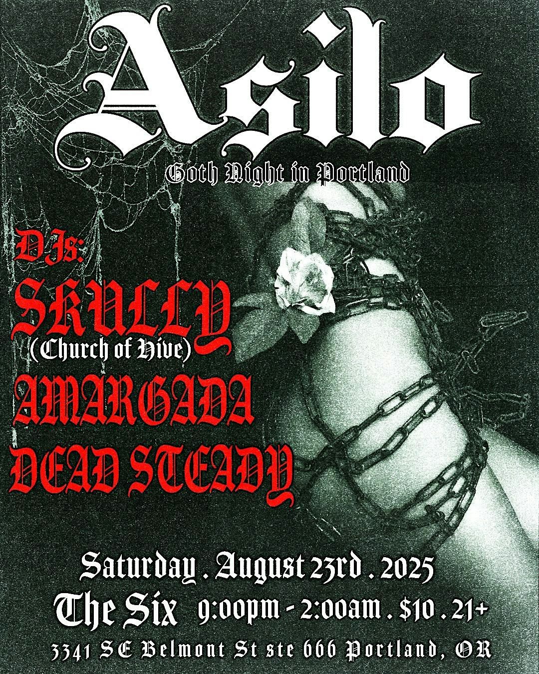 ¡Asilo! Goth Night in Portland, 23 August | Event in Portland | AllEvents