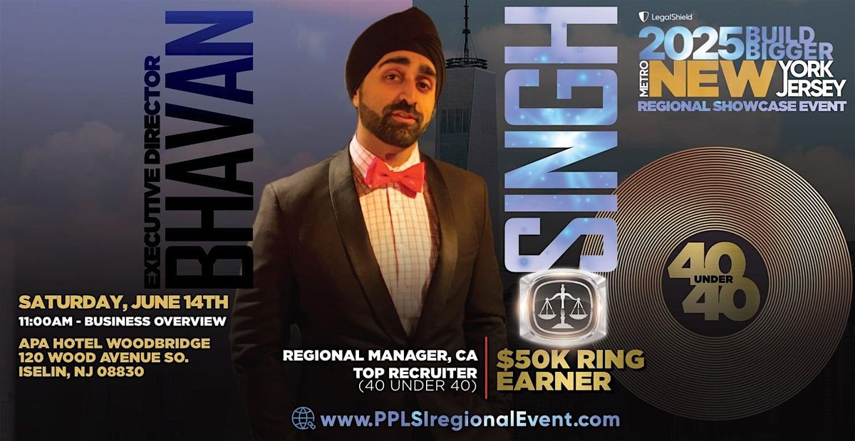 REGIONAL EVENT w/ BHAVAN SINGH!!, 14 June | Event in Woodbridge Township | AllEvents