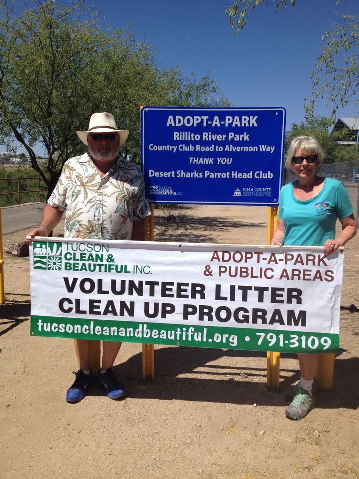 August Bike Path Clean Up, Brandi Fenton Memorial Park, Tucson, August