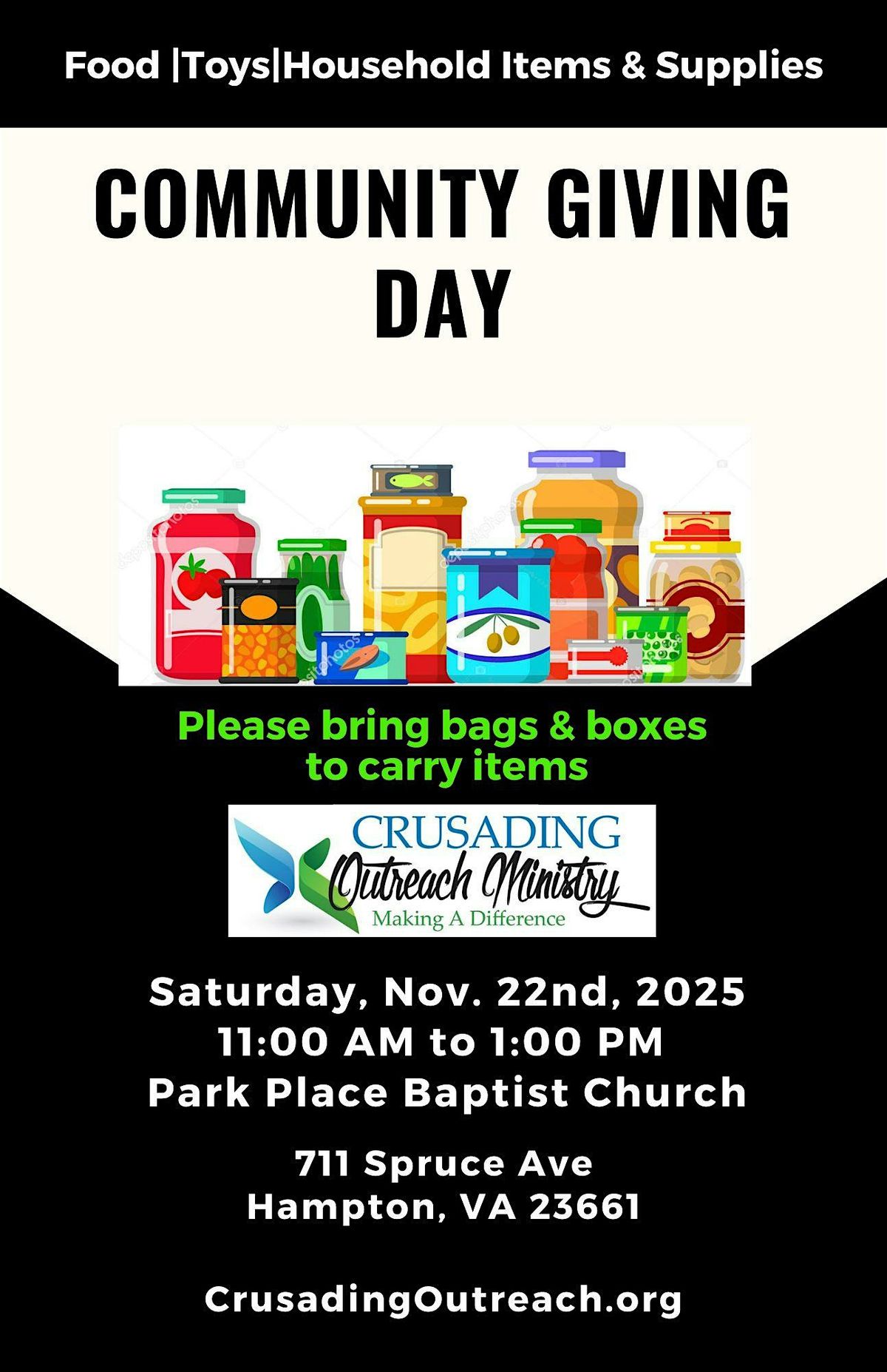 Community Giving Day (Food & Supply Distribution), 20 December | Event in Hampton | AllEvents