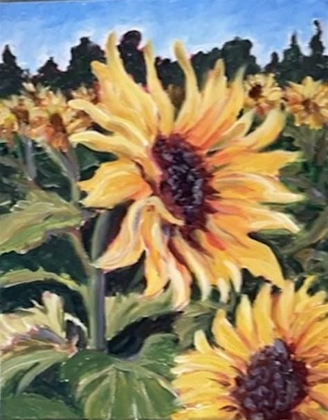 Acrylic Painting Class- Sunflowers at Hilltop, 13 May | Event in Orange Park | AllEvents